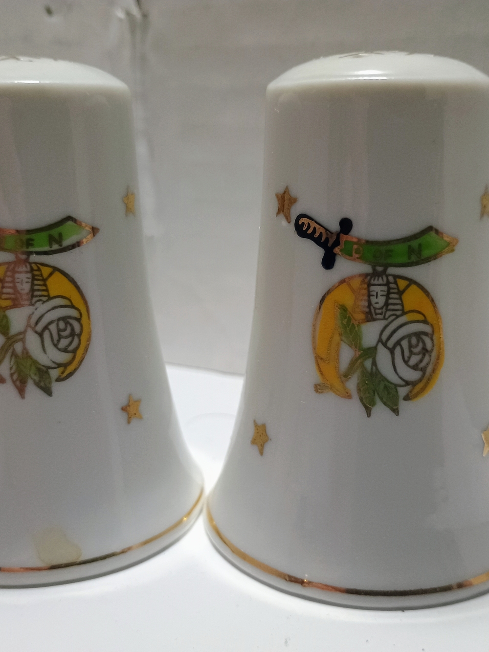 Lefton China Daughters Of The Nile Porcelain Salt & Pepper Shakers NIB